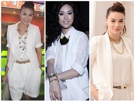 Sự kết hợp trắng một cây khiến các người đẹp trở nên sang trọng và thanh lịch.