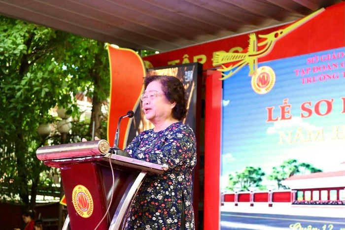 Nguyên Phó Chủ tịch nước - bà Trương Mỹ Hoa phát biểu tại buổi lễ (ảnh: CTV) Nguyên Phó Chủ tịch nước - bà Trương Mỹ Hoa phát biểu tại buổi lễ (ảnh: CTV)