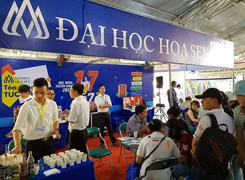 Trường Đại học Hoa Sen tham gia một ngày hội tư vấn tuyển sinh (ảnh minh họa: P.L)