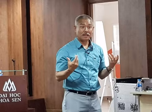 Giáo sư Trương Nguyện Thành, Đại học Utah, Hoa Kỳ (ảnh: P.L)