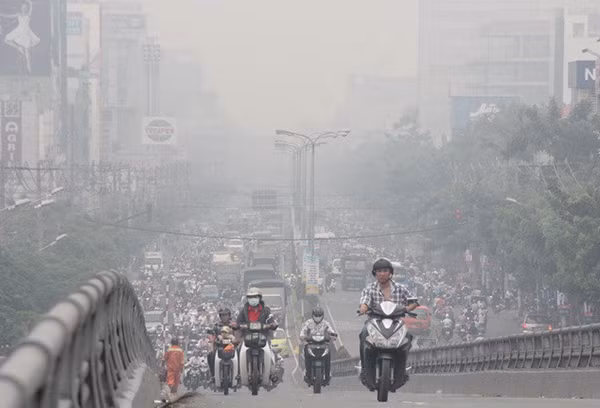 Ô nhiễm không khí tại Hà Nội. (Ảnh minh hoạ: Báo Thanh tra)