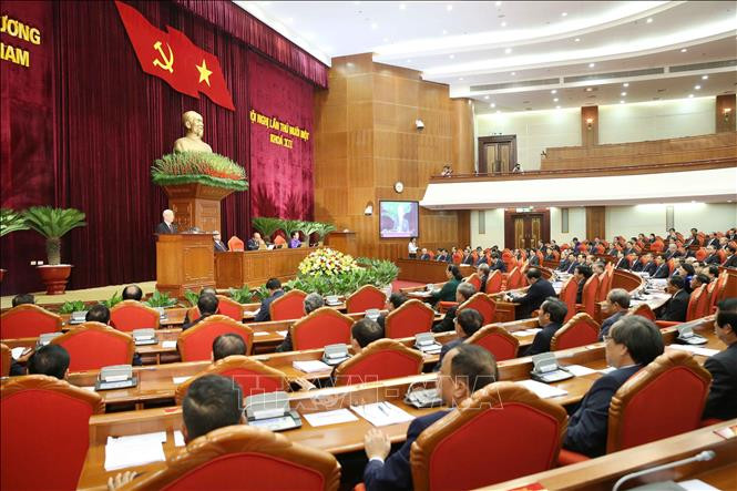 Tổng Bí thư, Chủ tịch nước Nguyễn Phú Trọng phát biểu khai mạc hội nghị. Ảnh: Phương Hoa/TTXVN Tổng Bí thư, Chủ tịch nước Nguyễn Phú Trọng phát biểu khai mạc hội nghị. Ảnh: Phương Hoa/TTXVN