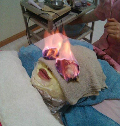 Bức ảnh làm đẹp của một phụ nữ Trung Quốc. Ảnh: tt.mop.com