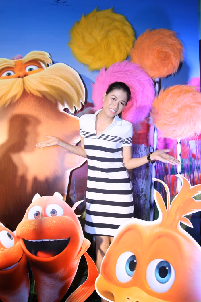 Người mẫu Trang Trần cũng có mặt tại lễ ra mắt bộ phim.