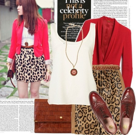 Chiếc váy họa tiết da báo này đích thị là item yêu thích của những cô nàng có phong cách ấn tượng. Hãy xem hiệu quả thị giác nó mang lại cho bạn, khi kết hợp cùng chiếc áo cardigan màu đỏ. Có phải đã đẹp và ấn tượng thêm rất nhiều không? Chiếc váy họa tiết da báo này đích thị là item yêu thích của những cô nàng có phong cách ấn tượng. Hãy xem hiệu quả thị giác nó mang lại cho bạn, khi kết hợp cùng chiếc áo cardigan màu đỏ. Có phải đã đẹp và ấn tượng thêm rất nhiều không?