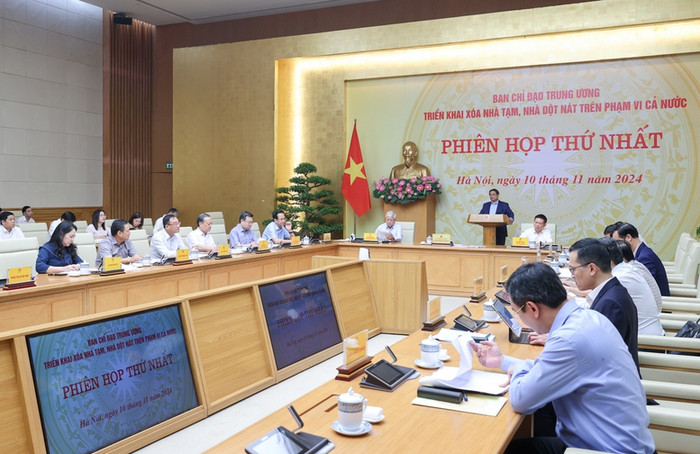 Người đứng đầu Chính phủ yêu cầu đa dạng hóa nguồn lực theo hướng toàn dân, toàn diện, rộng khắp, bao trùm. Ảnh: VGP/Nhật Bắc Người đứng đầu Chính phủ yêu cầu đa dạng hóa nguồn lực theo hướng toàn dân, toàn diện, rộng khắp, bao trùm. Ảnh: VGP/Nhật Bắc