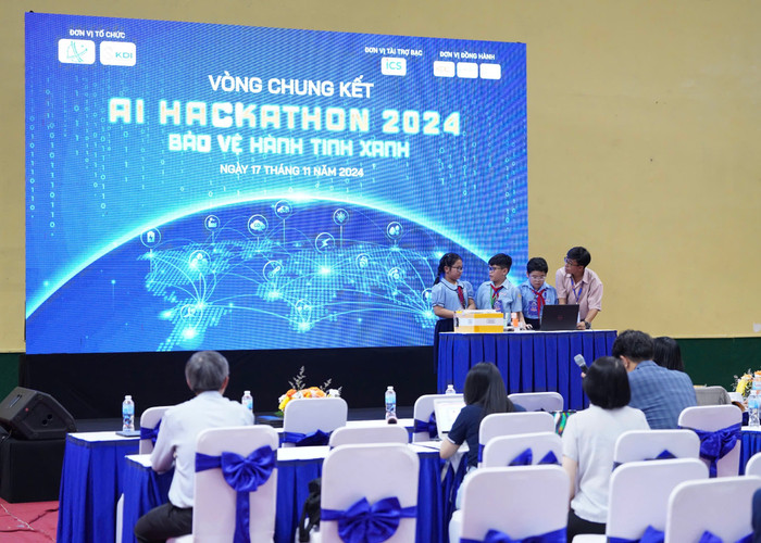 Phần tranh tài của các đội thi tại Chung kết AI Hackathon 2024. IMG_5215.JPG