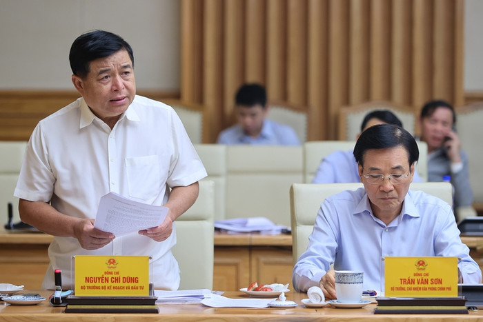 Bộ trưởng Bộ Kế hoạch và Đầu tư Nguyễn Chí Dũng phát biểu tại phiên họp. Ảnh: VGP/Nhật Bắc Bộ trưởng Bộ Kế hoạch và Đầu tư Nguyễn Chí Dũng phát biểu tại phiên họp. Ảnh: VGP/Nhật Bắc