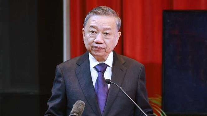 Tổng Bí thư Tô Lâm phát biểu tại Đại học Quốc gia Malaya. (Ảnh: Thống Nhất/TTXVN) Tổng Bí thư Tô Lâm phát biểu tại Đại học Quốc gia Malaya. (Ảnh: Thống Nhất/TTXVN)