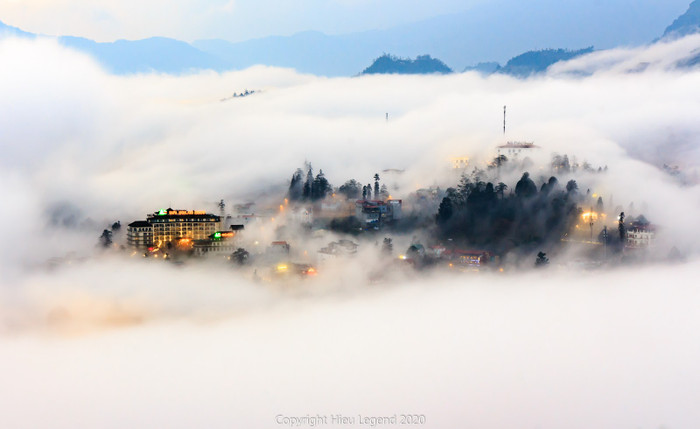 Sa Pa Highland Resort & Spa trong biển mây. Sa Pa Highland Resort & Spa trong biển mây.