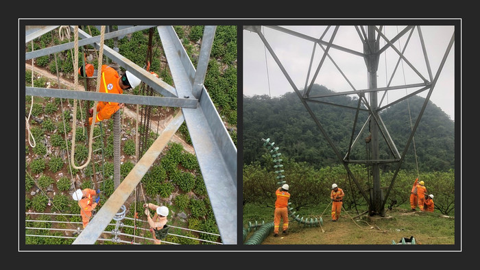 Kéo sứ cách điện lên thay thế.