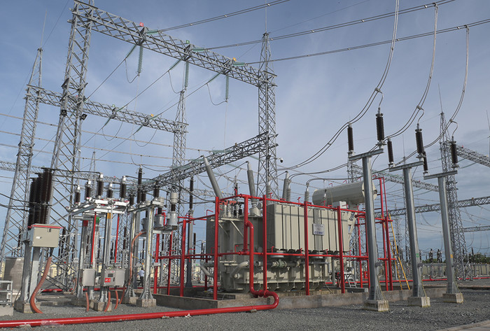 Máy biến áp tại Trạm biến áp 220kV Duyên Hải