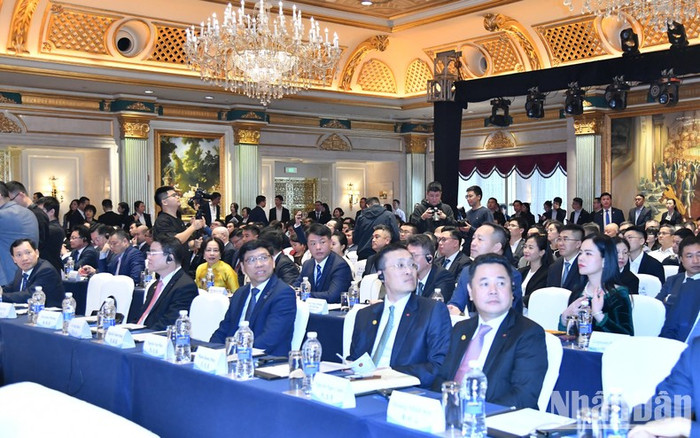 Các đại biểu, doanh nghiệp hai nước tham dự Tọa đàm. (Ảnh: Thanh Giang) Các đại biểu, doanh nghiệp hai nước tham dự Tọa đàm. (Ảnh: Thanh Giang)