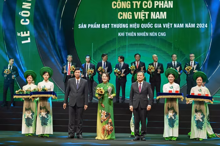 Công ty Cổ phần CNG Việt Nam với sản phẩm Khí thiên nhiên nén CNG được vinh danh Thương hiệu Quốc gia năm 2024.
