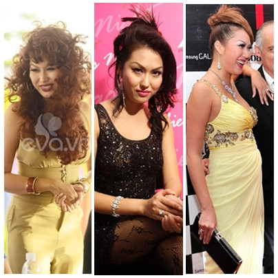 .. cùng những mái tóc và kiểu trang điểm không thể xấu hơn được nữa. .. cùng những mái tóc và kiểu trang điểm không thể xấu hơn được nữa.