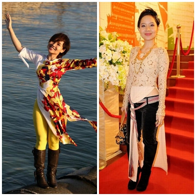 .. và "phá hoại" áo dài. .. và "phá hoại" áo dài.