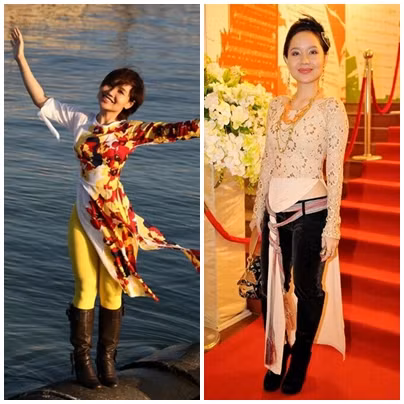 .. và "phá hoại" áo dài.