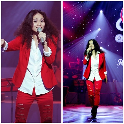 Mốt "rách rưới" cũng đã được Đồng Lan mang lên sân khấu The Voice với phong cách tomboy khỏe khoắn... Mốt "rách rưới" cũng đã được Đồng Lan mang lên sân khấu The Voice với phong cách tomboy khỏe khoắn...