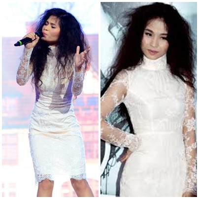 Tóc xù tung là một trong những "thương hiệu" của Đồng Lan. Dù trong những trang phục đơn giản như thế này, mái tóc bông "hoang dại" của cô cũng đủ khiến người khác để ý... Tóc xù tung là một trong những "thương hiệu" của Đồng Lan. Dù trong những trang phục đơn giản như thế này, mái tóc bông "hoang dại" của cô cũng đủ khiến người khác để ý...