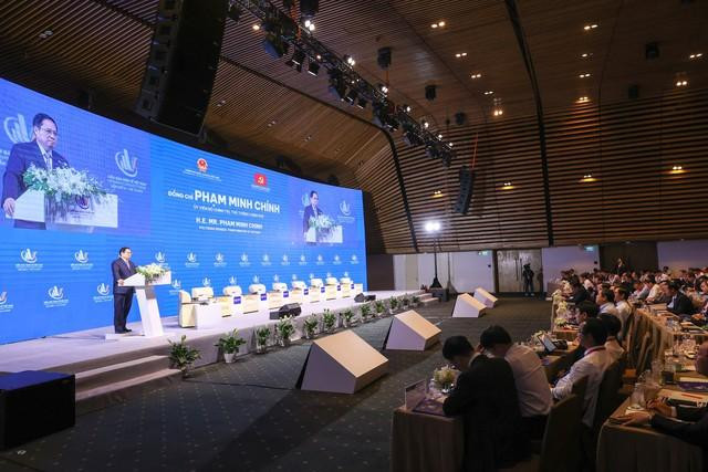 Việt Nam không lựa chọn nền kinh tế đóng mà luôn kiên định đường lối đổi mới, mở cửa, chủ động, tích cực hội nhập sâu rộng, thực chất, hiệu quả. Ảnh: VGP/Nhật Bắc Việt Nam không lựa chọn nền kinh tế đóng mà luôn kiên định đường lối đổi mới, mở cửa, chủ động, tích cực hội nhập sâu rộng, thực chất, hiệu quả. Ảnh: VGP/Nhật Bắc