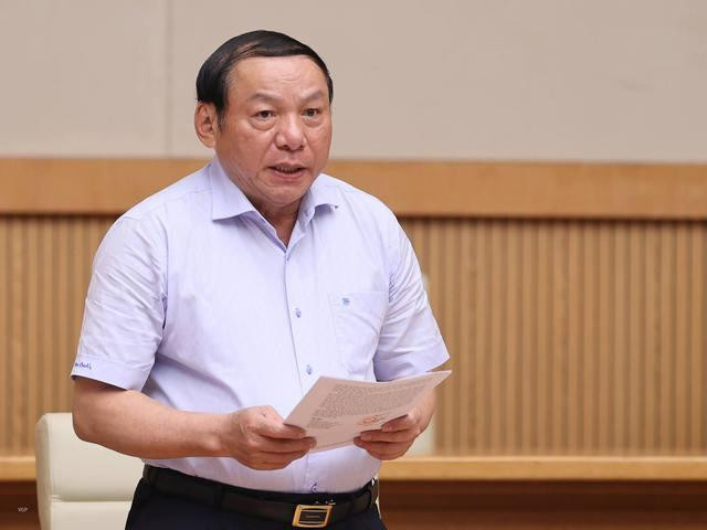 Bộ trưởng Bộ Văn hóa, Thể thao và Du lịch Nguyễn Văn Hùng đánh giá việc tổ chức SEA Games 31 thành công trên nhiều phương diện, không chỉ về mặt thể thao mà còn về an toàn dịch bệnh, an ninh trật tự...- Ảnh: VGP/Nhật Bắc