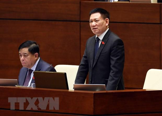 Bộ trưởng Bộ Tài chính Hồ Đức Phớc phát biểu ý kiến. (Ảnh: Phạm Kiên/TTXVN) Bộ trưởng Bộ Tài chính Hồ Đức Phớc phát biểu ý kiến. (Ảnh: Phạm Kiên/TTXVN)