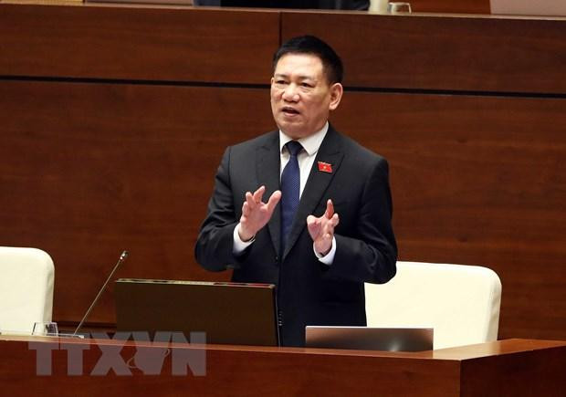 Bộ trưởng Bộ Tài chính Hồ Đức Phớc phát biểu ý kiến. (Ảnh: Phạm Kiên/TTXVN) Bộ trưởng Bộ Tài chính Hồ Đức Phớc phát biểu ý kiến. (Ảnh: Phạm Kiên/TTXVN)