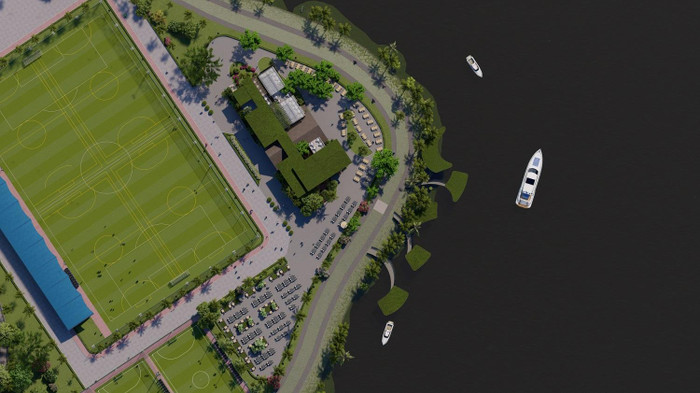 Cư dân Sunneva Island tận hưởng trọn vẹn tiện ích tại công viên ven sông Cổ Cò rộng 50ha. Ảnh phối cảnh minh họa Cư dân Sunneva Island tận hưởng trọn vẹn tiện ích tại công viên ven sông Cổ Cò rộng 50ha. Ảnh phối cảnh minh họa