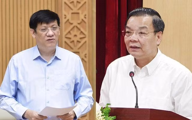 Khai trừ ra khỏi Đảng đối với ông Nguyễn Thanh Long và ông Chu Ngọc Anh. (Ảnh: Baochinhphu.vn) Khai trừ ra khỏi Đảng đối với ông Nguyễn Thanh Long và ông Chu Ngọc Anh. (Ảnh: Baochinhphu.vn)