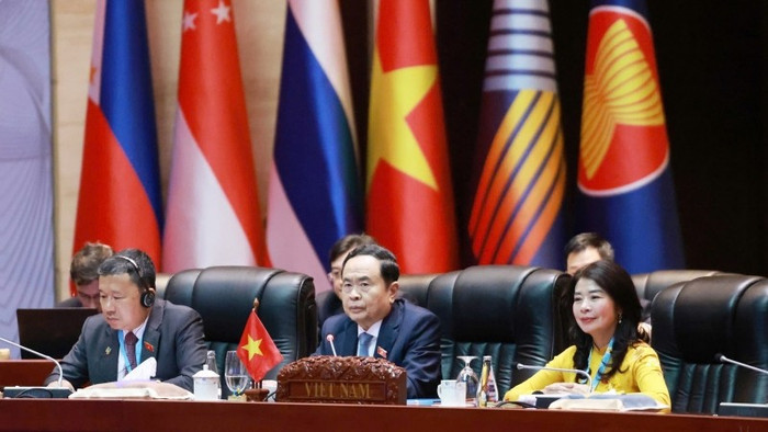 Chủ tịch Quốc hội Trần Thanh Mẫn dự Phiên họp Ban Chấp hành AIPA-45. (Ảnh: Thống Nhất/TTXVN) Chủ tịch Quốc hội Trần Thanh Mẫn dự Phiên họp Ban Chấp hành AIPA-45. (Ảnh: Thống Nhất/TTXVN)