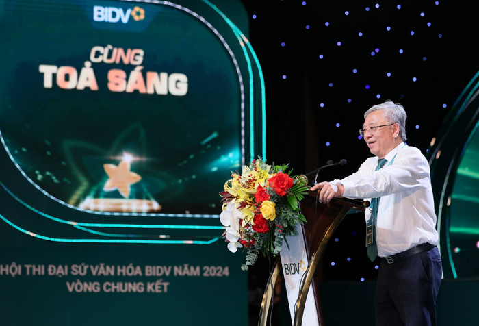 Ông Trần Xuân Hoàng phát biểu tại Hội thi. Ảnh 01.JPG