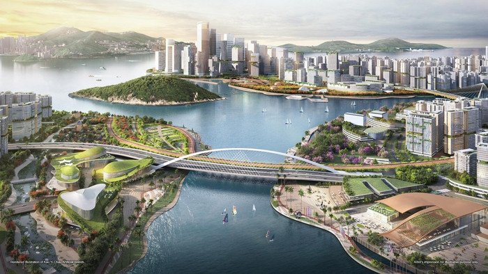 Phối cảnh đảo nhân tạo đang được lên kế hoạch triển khai tại Hongkong. Nguồn: HK Government Phối cảnh đảo nhân tạo đang được lên kế hoạch triển khai tại Hongkong. Nguồn HK Government.jpg