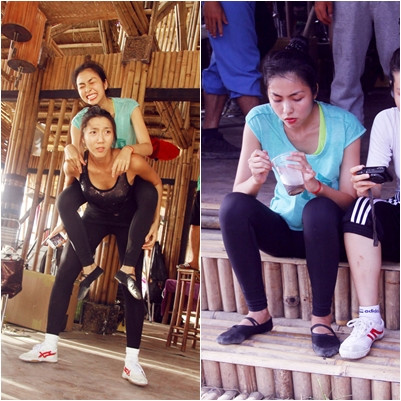 Những khoảnh khắc đời thường, khuôn mặt mộc này của Tăng Thanh Hà cũng khiến nhiều người phải ghen tị.