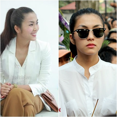 ... Tăng Thanh Hà nhận được rất nhiều lời khen ngợi cho nét thông minh toát ra từ khuôn mặt và phong thái của mình.