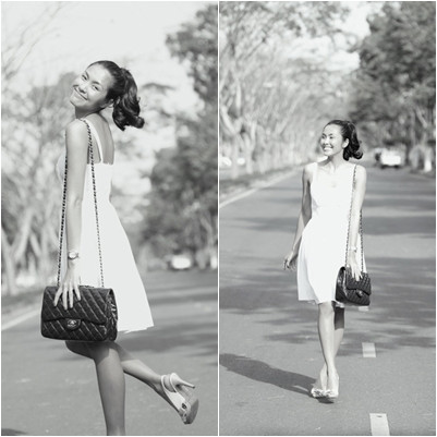 ... và vóc dáng mảnh mai, thanh tú...