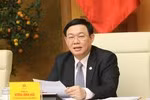 Phó Thủ tướng Vương Đình Huệ cho rằng cần phân tích, đánh giá thực trạng ảnh hưởng của dịch bệnh tới việc bao tiêu hàng hoá - Ảnh: Thành Chung