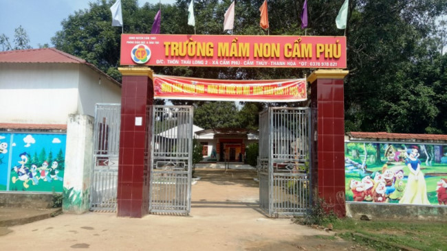 Trường Mầm non Cẩm Phú, huyện Cẩm Thủy, tỉnh Thanh Hóa. (Ảnh: Giaoducthoidai.vn) Trường Mầm non Cẩm Phú, huyện Cẩm Thủy, tỉnh Thanh Hóa. (Ảnh: Giaoducthoidai.vn)