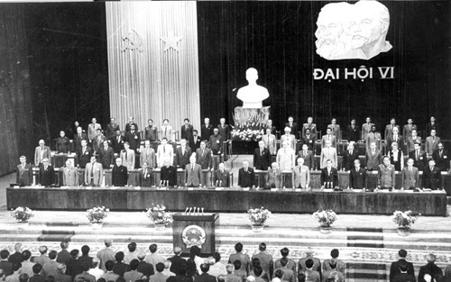 Đại hội VI của Đảng (năm 1986)-Đại hội của công cuộc Đổi mới. Nguồn ảnh: VOV Đại hội VI của Đảng (năm 1986)-Đại hội của công cuộc Đổi mới. Nguồn ảnh: VOV