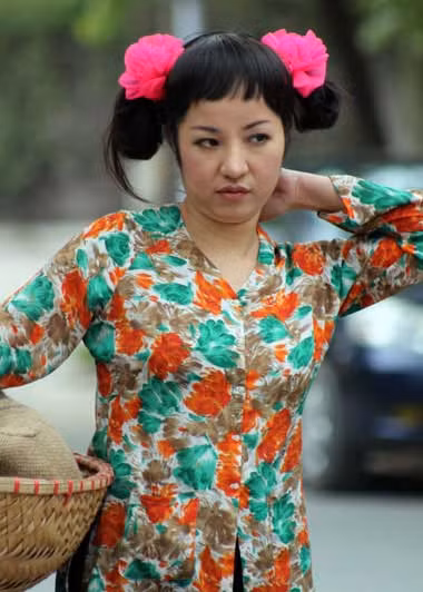 Vẻ mặt đặc trưng của Thúy Nga.