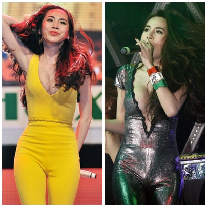 Thủy Tiên trung thành với những chiếc jumsuit bó sát gợi cảm..