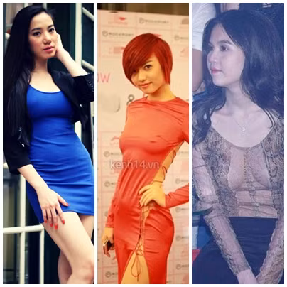 5. Thả rông ngực Có lẽ đây là cách khoe ngực "lộ liễu", và kém duyên nhất của các mỹ nhân Vbiz