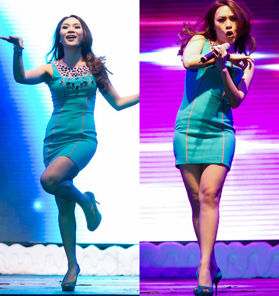 Trên sân khấu cũng như đời thường, Mỹ Tâm rất tinh tế. Bộ váy xanh bó sát cơ thể mix cùng giày xanh tạo nên sự hoàn hảo không thể chê vào đâu được Trên sân khấu cũng như đời thường, Mỹ Tâm rất tinh tế. Bộ váy xanh bó sát cơ thể mix cùng giày xanh tạo nên sự hoàn hảo không thể chê vào đâu được