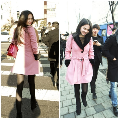Khi phải đối phó với thời tiết lạnh lẽo, Ngọc Trinh cũng chọn cho mình chiếc áo khoác dài...