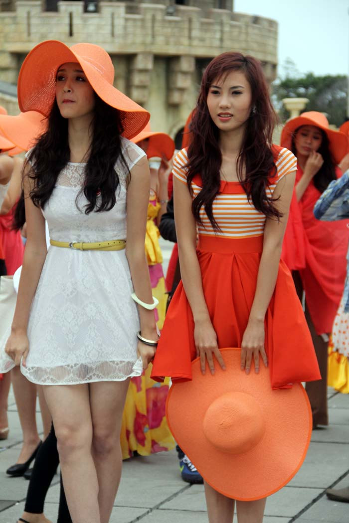 Các thí sinh có buổi quay ngoại cảnh ở Bà Nà.