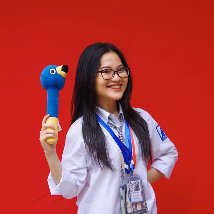 Nguyễn Quỳnh Trang, học sinh lớp 12 Trường Trung học phổ thông chuyên Hà Nội - Amsterdam. (Ảnh: NVCC)