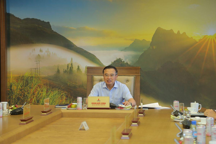 Chủ tịch Hội đồng thành viên Petrovietnam Hoàng Quốc Vượng phát biểu chỉ đạo Chủ tịch Hội đồng thành viên Petrovietnam Hoàng Quốc Vượng phát biểu chỉ đạo