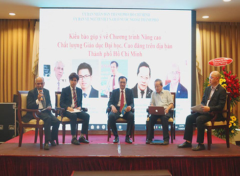 Hội nghị kiều bào góp ý chương trình nâng cao chất lượng giáo dục đại học, cao đẳng (ảnh: CTV) Hội nghị kiều bào góp ý chương trình nâng cao chất lượng giáo dục đại học, cao đẳng (ảnh: CTV)