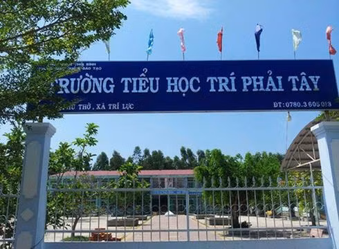 Hiệu trưởng Trường tiểu học Trí Phải Tây bị kỷ luật cảnh cáo (ảnh: P.L)