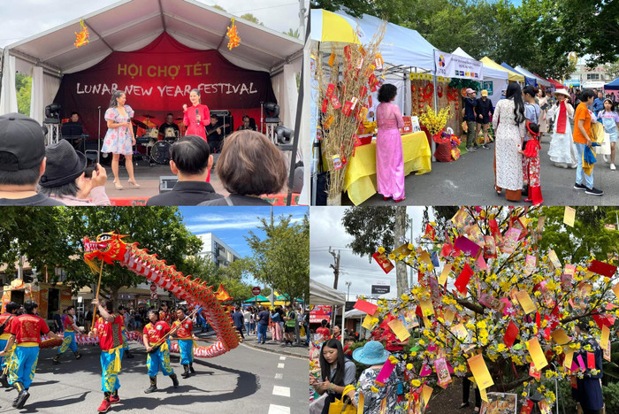 Một số hoạt động Tết ở các khu phố tại Úc. (Ảnh: NVCC) Một số hoạt động Tết ở các khu phố tại Úc. (Ảnh: NVCC)