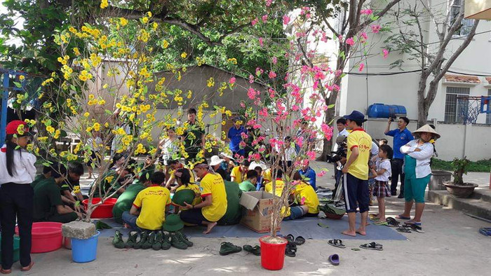 Đón Tết trên đảo tuy đơn sơ nhưng ngập tràn niềm vui. (Ảnh: NTCC) Đón Tết trên đảo tuy đơn sơ nhưng ngập tràn niềm vui. (Ảnh: NTCC)